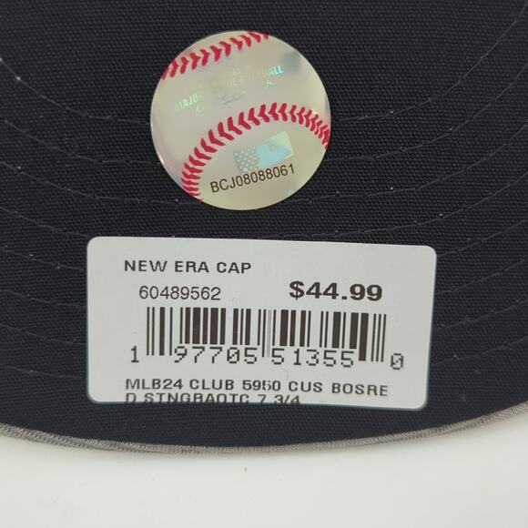 New Era Red Sox Clubhouse Stone 59FIFTY Fitted Hat 7 3/4 - Picture 7 of 10